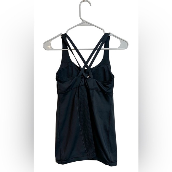 Lululemon Energy Tank Midnight Iris Luxtreme Cross Back Tank Top Size 8 Women - Picture 4 of 7